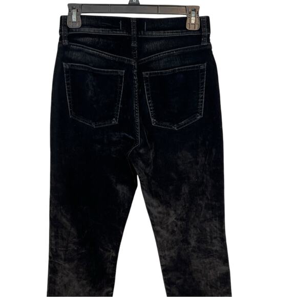 Free People We The Free Stella High-Rise Velvet Skinny Jeans Black - Picture 8 of 15